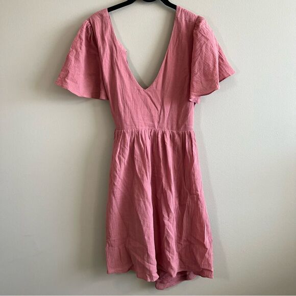 ✨ Wishlist Apparel Dusty Pink Open Back Dress Medium - Picture 1 of 9